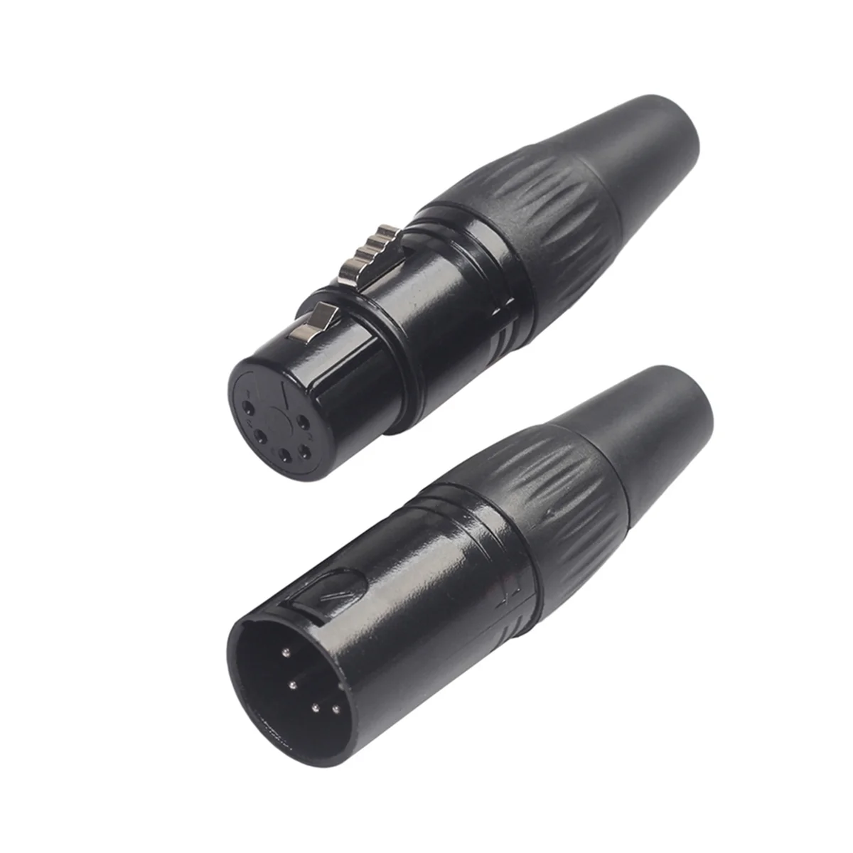 A52T10PCS Spina XLR fai-da-te a 5 pin per saldatura fai-da-te di vari cavi audio, cavi per microfono, cavi DMX XLR 5 pin femmina