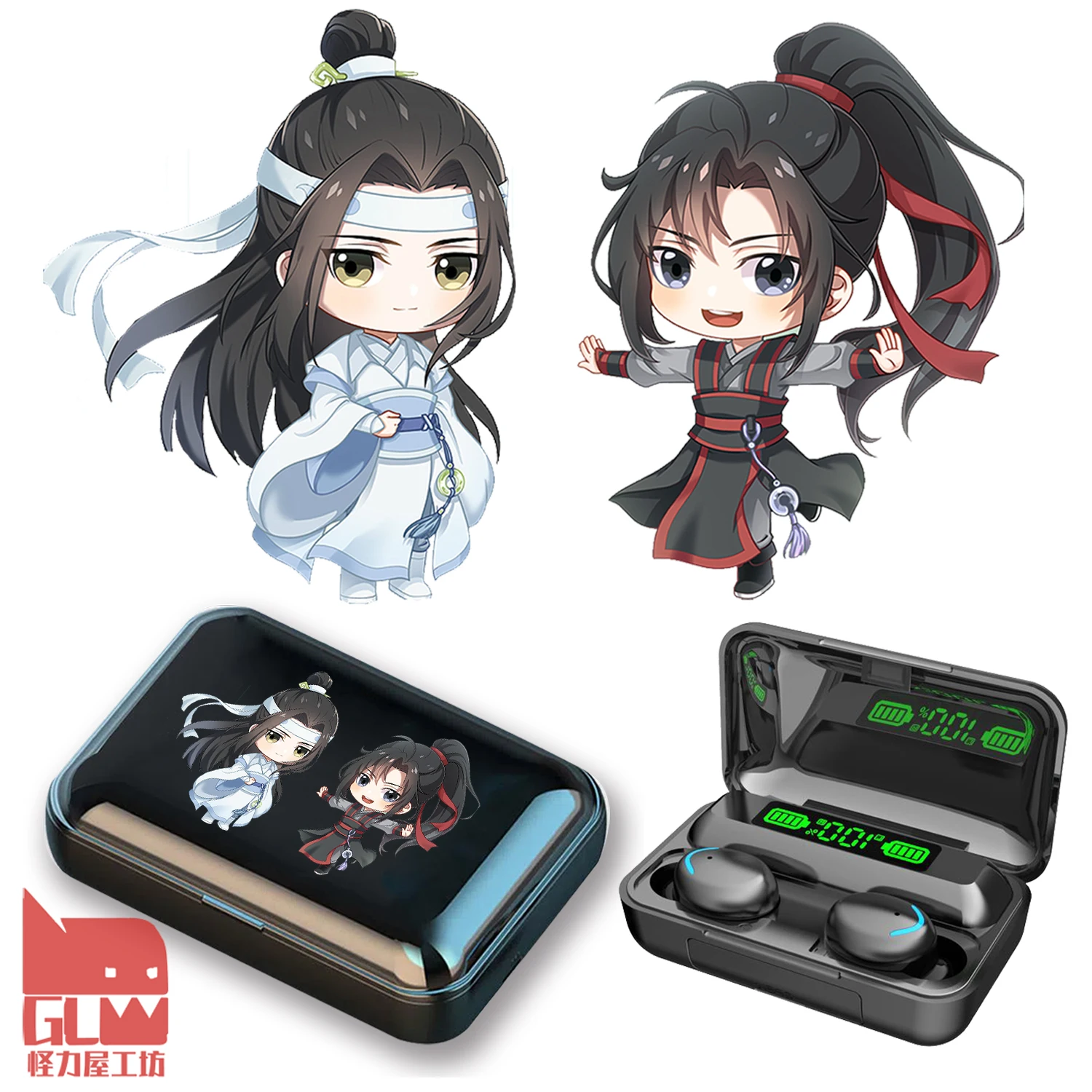 MDZS Wei wu xian Bluetooth Earphones Mo Dao Zu Shi Wireless Earbuds 5.0 HD Anime Cos  Lan wang ji cosplay Bluetooth For Android