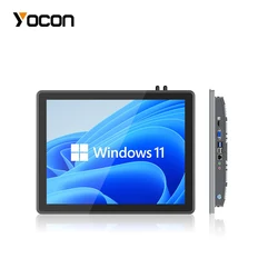 Ingebouwde 15-inch industriële paneel-pc met aanraakscherm Alles-in-één touch-pc Volledig gesloten aluminium zonder ventilator