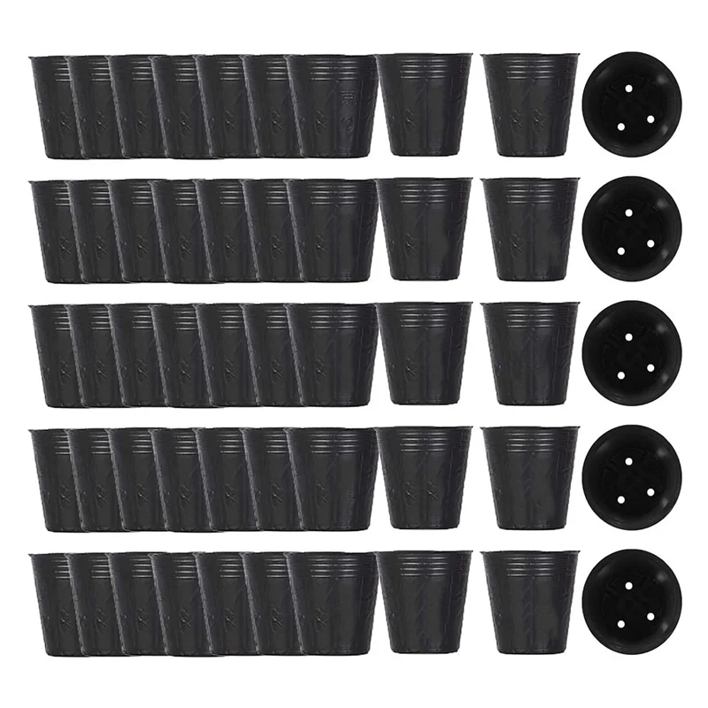 

BMBY-2000Pcs Nursery Pot Plastic Plant Propagation Container Grow Bag Garden Supplies 8Cmx8cm