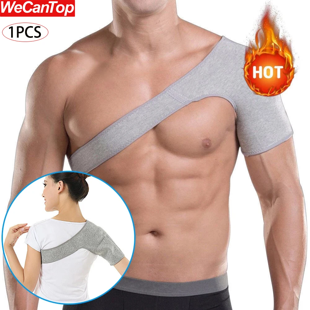 1Pcs Bamboo Charcoal Back Support Shoulder Guard Brace Retaining Straps Posture Belts Protector Reinforced Left Right Shoulder