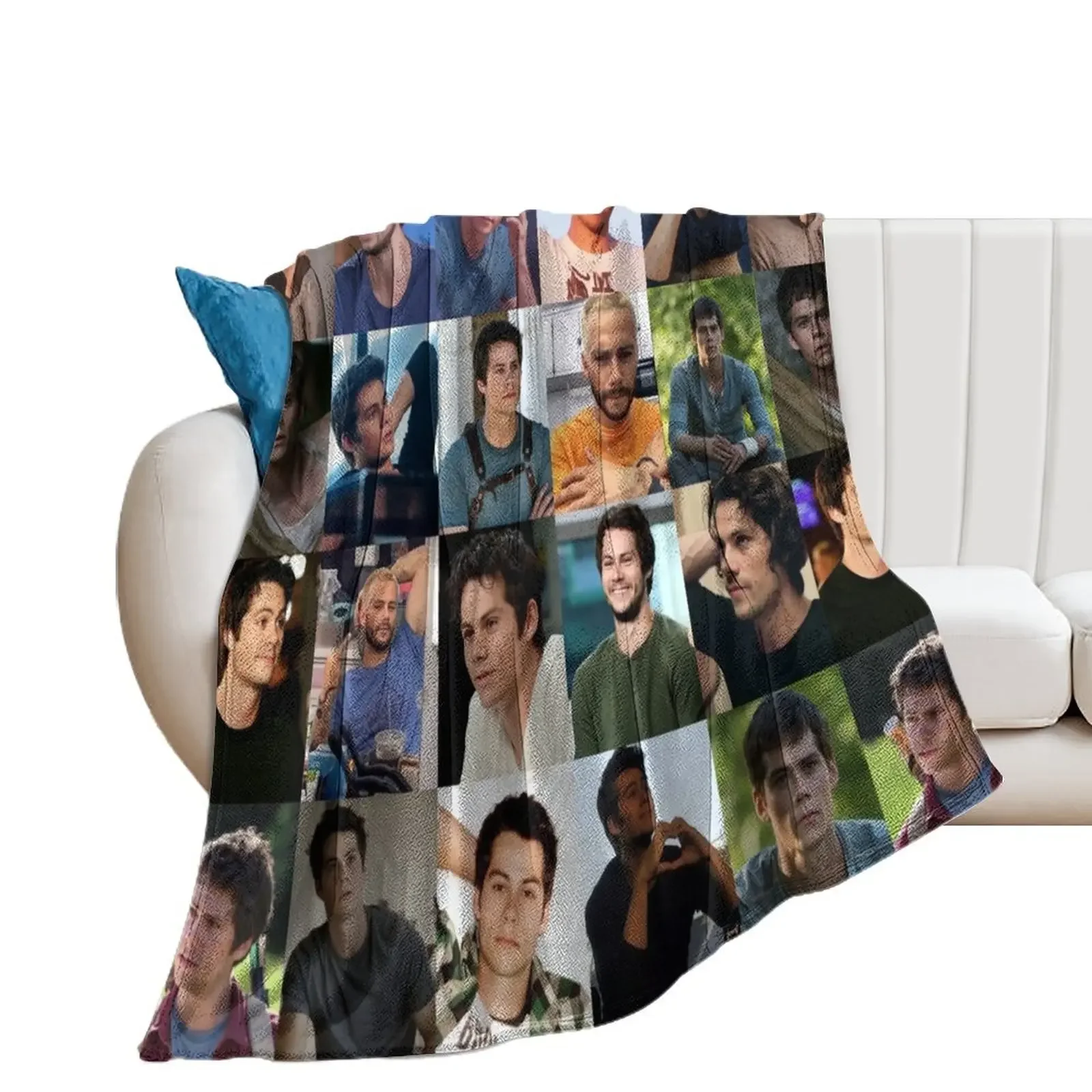 

Dylan Obrien Collage Throw Blanket Summer Beddings Decorative Sofa Blankets