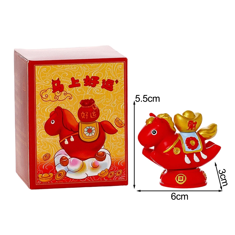 China chic small rotating horse figurine for pony resin size 6 3cm desktop decoration horse office display item
