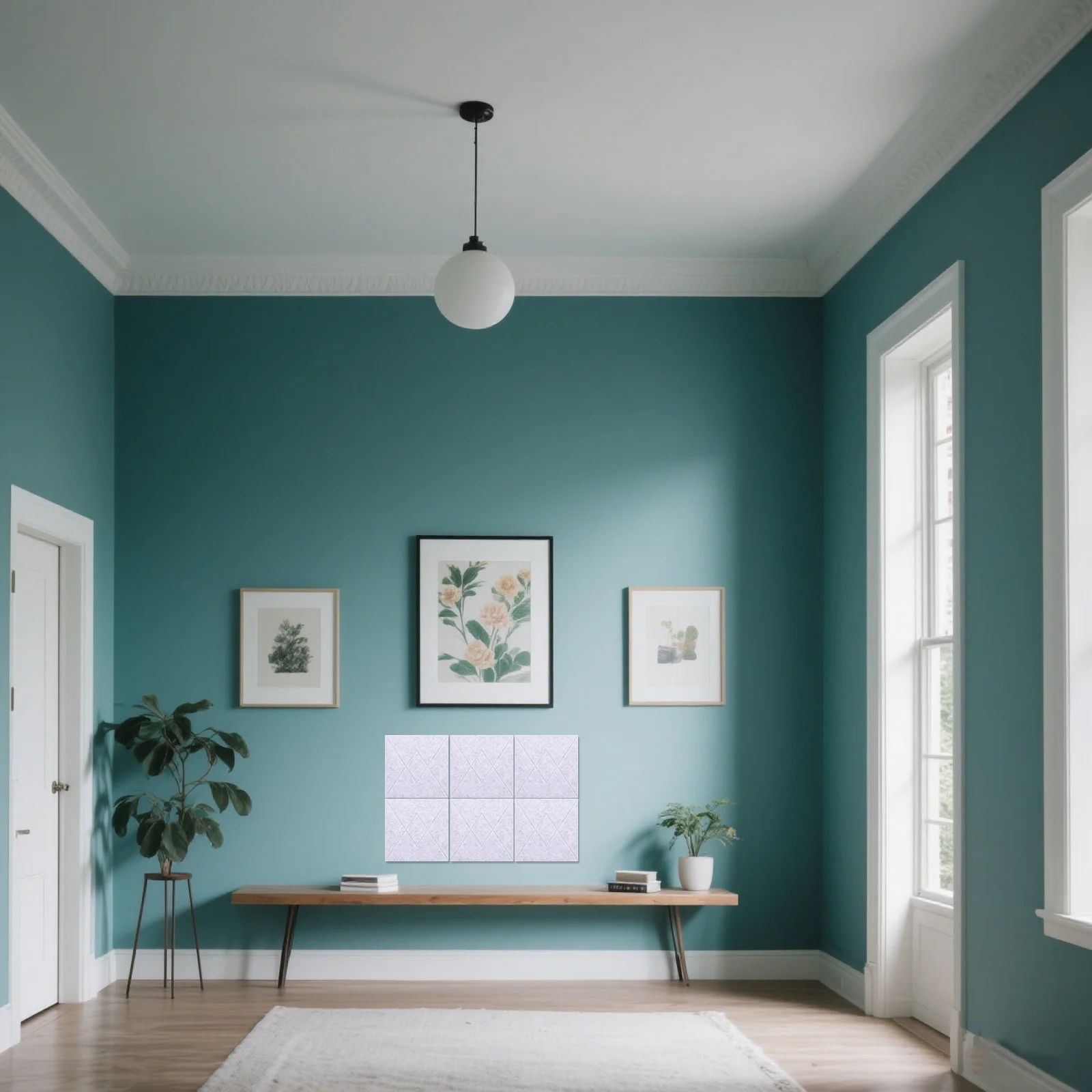 6 قطع من لوحات الحائط المصنوعة من البوليستر على شكل حرف V لامتصاص الصوت لمذكرة الفصول الدراسية في غرفة الاجتماعات المكتبية #5