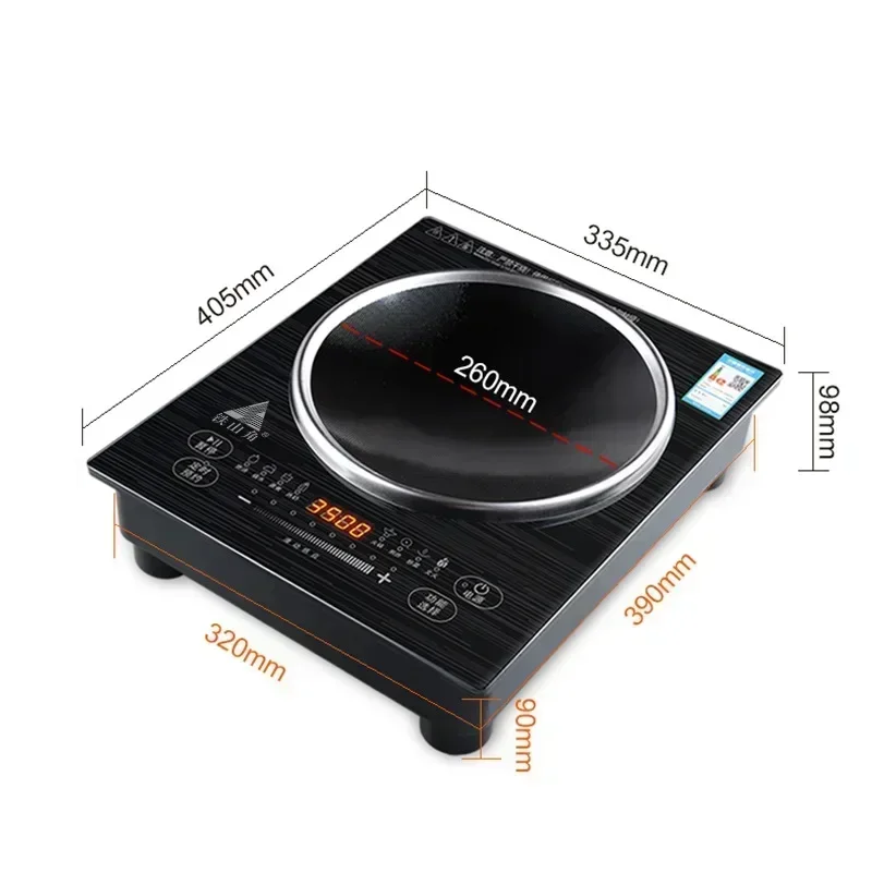 TSJ Commercial Concave Surface Smart Induction Cooker 3500w High Power Hotel Stir-fry Household Hot Pot Battery Cooker