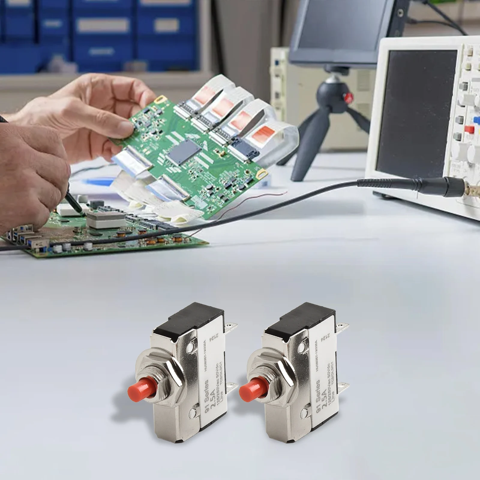 Circuit Breaker Over Current Overload Protection Switch 2.5/3/4/5A Manual Reset Thermal Switch DC Circuit Breaker Switch