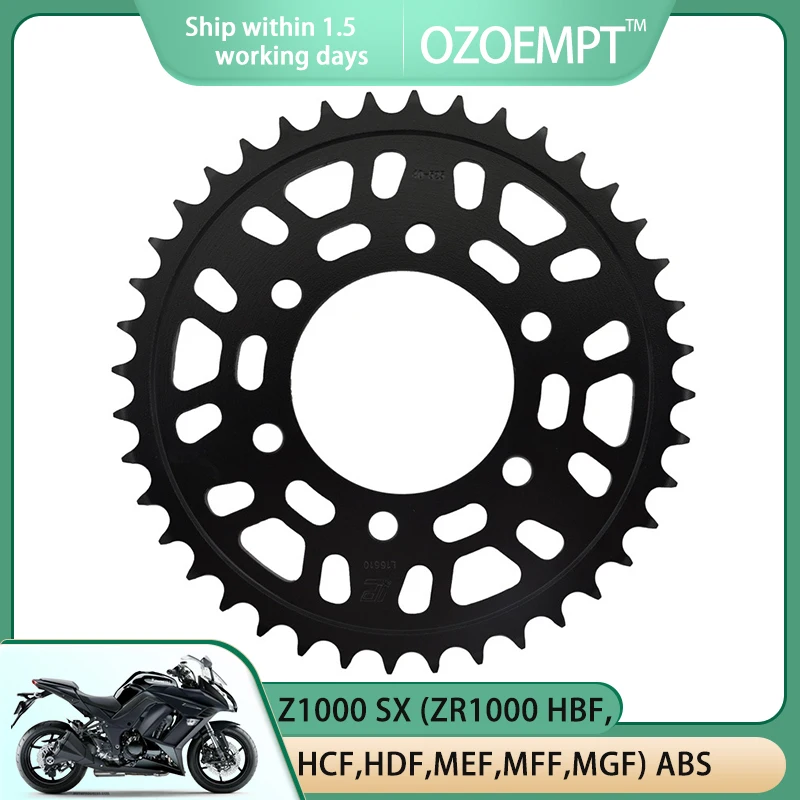 

OZOEMPT 525-41T Motorcycle Rear Sprocket Apply to Z1000 SX (ZR1000 HBF,HCF,HDF,MFF,MGF) ABS ,HDF,MEF,MFF,WHF,WJF,WKF Ninja 1000