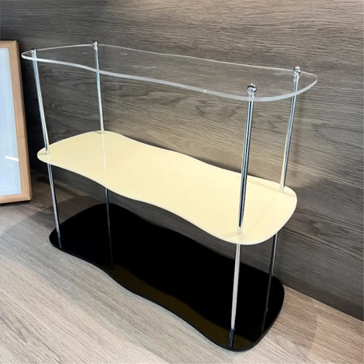 Storage Rack Desktop Organizer Perfume Jewelry and Cups Display Stand 3 Layers Removable Decorative Shelf A