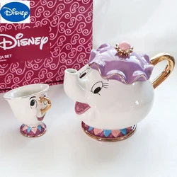 Disney Bule dos desenhos animados de Beleza e a Fera, Potes de café bonitos, Sra Potts, Copo Chip, Vasos de chá, Um chá, Presente, Transporte da gota