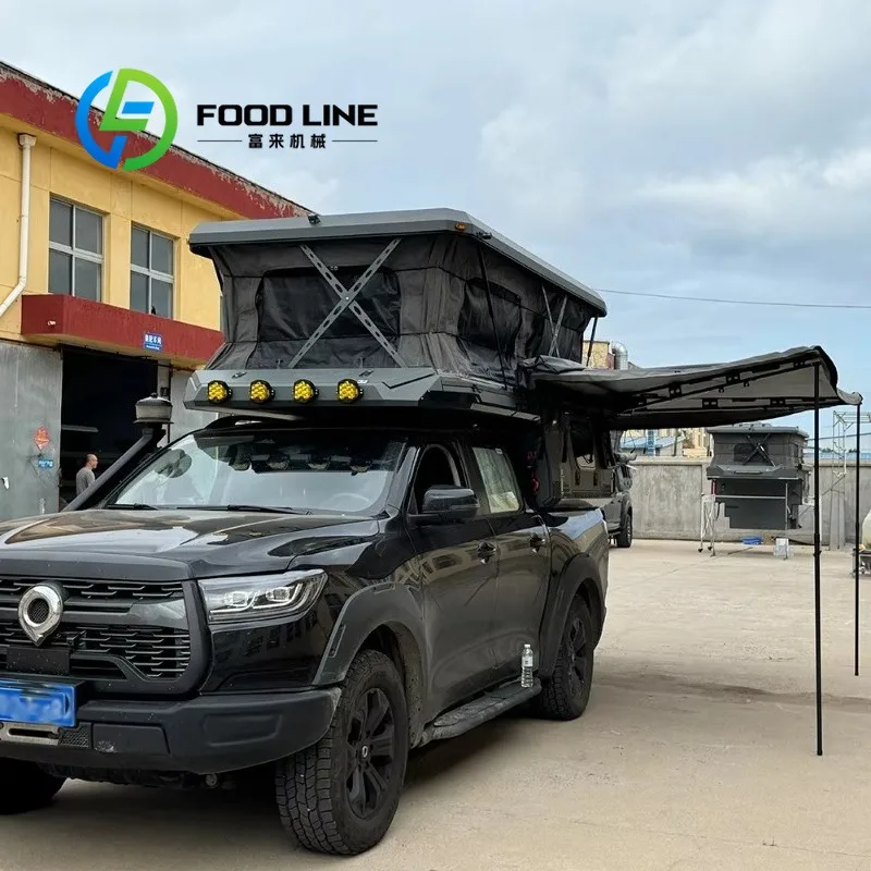 Customized 4X4 Truck Bed Pop Up Camper Light Slide‑On Structure Won’t Block Pickup Tailgate Normal Usage, Truck Camper Cabin view 4