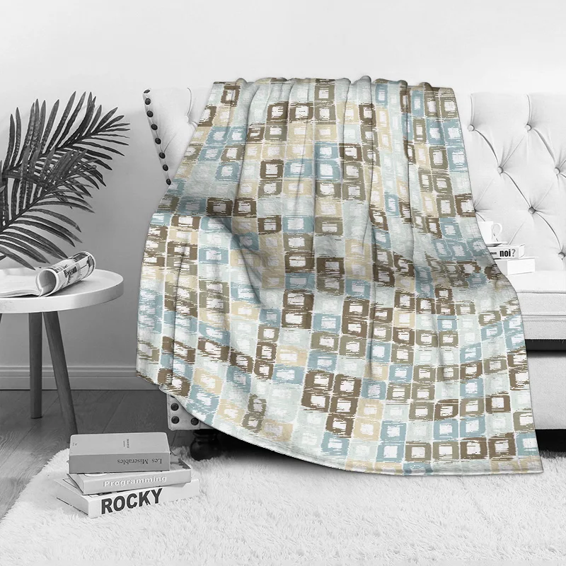 هندسية مبطن رمي بطانية أريكة غطاء سرير وسادة الزخرفية لينة الدافئة المفرش الفراش لغرفة المعيشة غرفة نوم