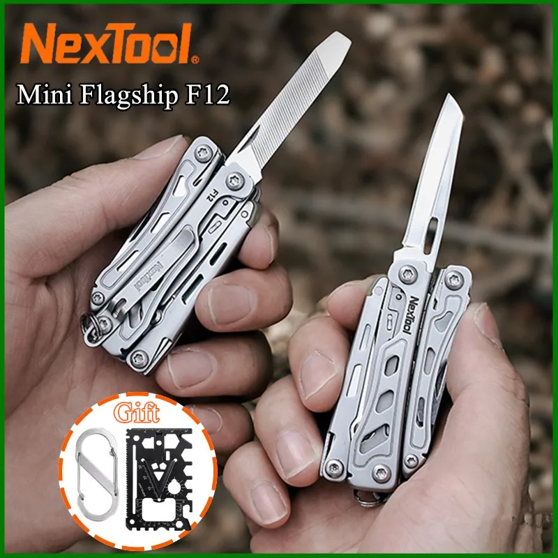 

NexTool Keychain Mini Flagship F12 Folding Multi Tool 13 In 1 Screwdriver Pliers File Ruler Bottle Opener Scissors EDC Hand Tool