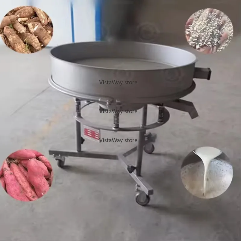 Tapioca almidón pantalla vibratoria acero inoxidable leche de soja Dregs removedor vino Lees lodo filtrado pantalla vibratoria