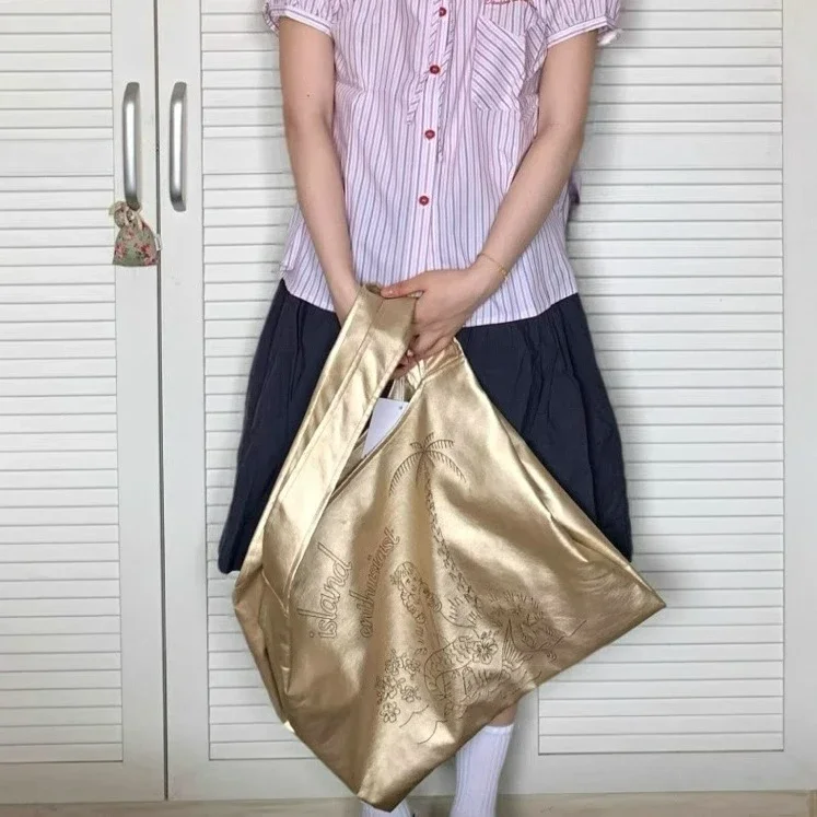 

Fashion Gold Bags Large Capacity Single Shoulder Tote Bag 2025 New