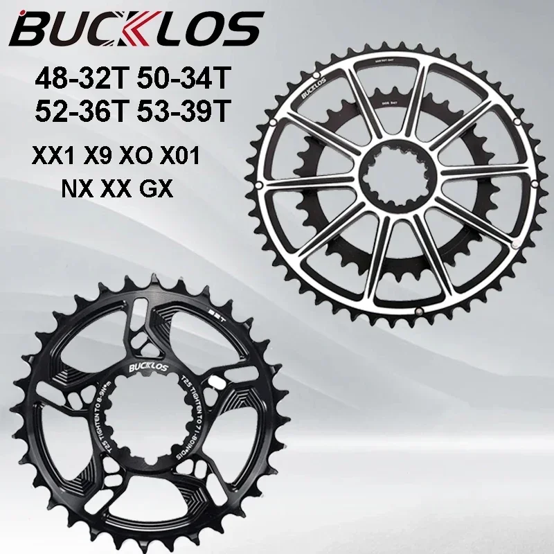 

BUCKLOS Bicycle For GXP Chainring 32T 34T 36T 38T Crown Single Bike Chainwheel For Sram XX1 X9 XO X01 NX XX GX Accessories