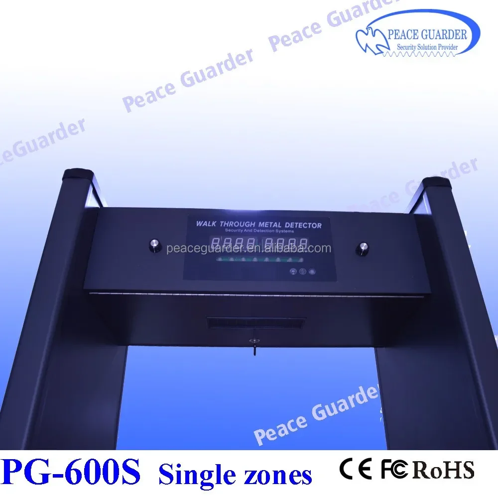 Factory Walk Through Metal Detector Door for Security Inspection Single Zone Standard Security Gate PG-600S