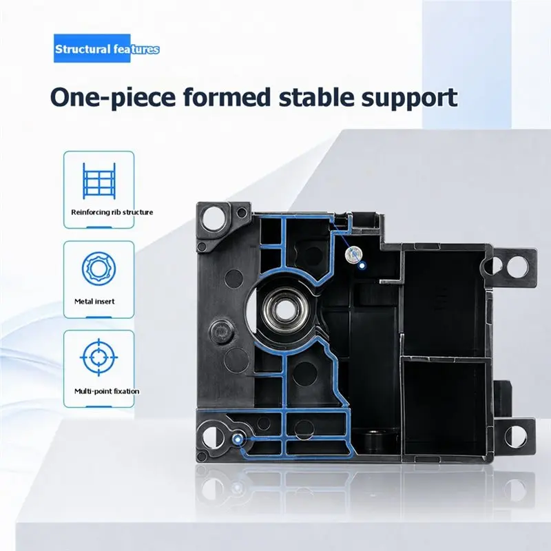 DT21 Replacement Extruder for Unit Front Cover Assembly for Bambu Lab P2S 3D Printer, Protective Cover Part Heat-Resistant,