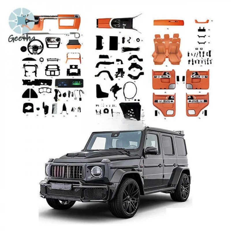 Fabrycznie Nowe, Najlepiej Sprzedające Się Elementy do Tuningu Wnętrza Samochodu Mercedes-Benz Klasy G (G350, G500, G550) do Przeróbki na G63/G65 - Zestaw do Modyfikacji Wnętrza i Siedzeń