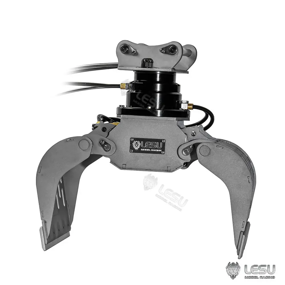 Mechanische Greifzange Lesu für 1/14 Hydraulik-Modellbaufahrzeuge, Vollmetall, neuer Baggeraufsatz AT-C0033-B – Detail 5