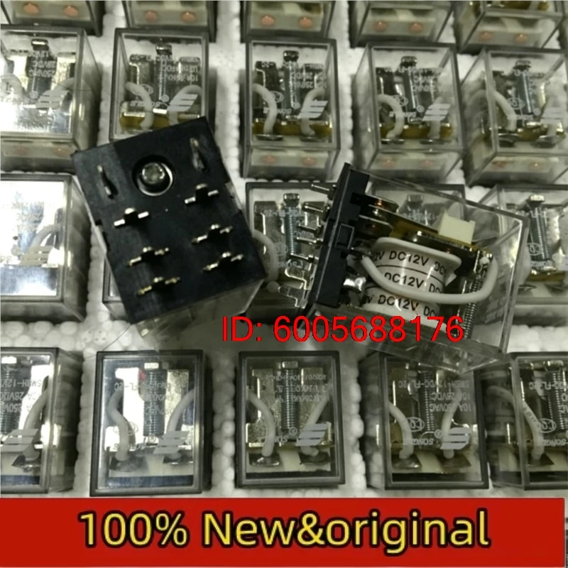 5pcs New Relays SMBH-12VDC-FL-2C Relay 8-Pin 2-Group Switching 10A 250VAC 13F