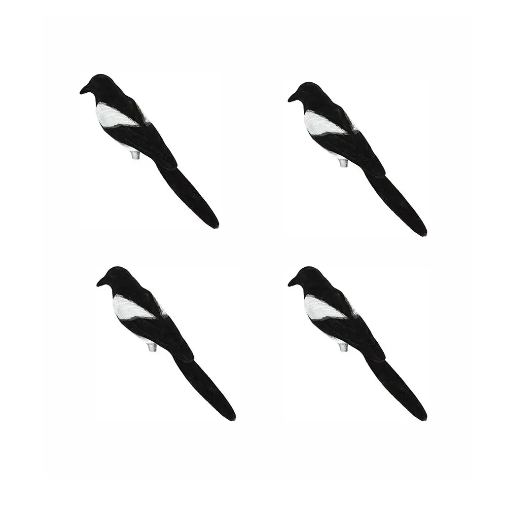 Garden Magpie Repeller Realistic Plastic Bird Trap Trap Bird Scarer for Crop and Yard Defense