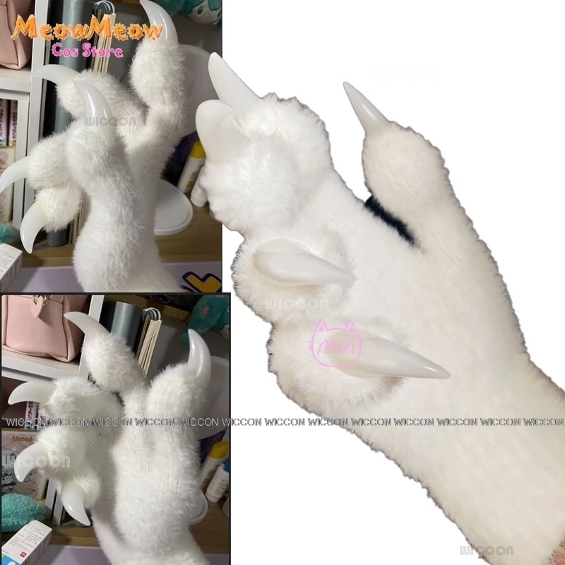 Fursuit Zampe Kigurumi Furry Cosplay Guanti Decori Animale Cosplay Guanto Handwear Indossabile Kig Party Accessori originali per giochi di ruolo