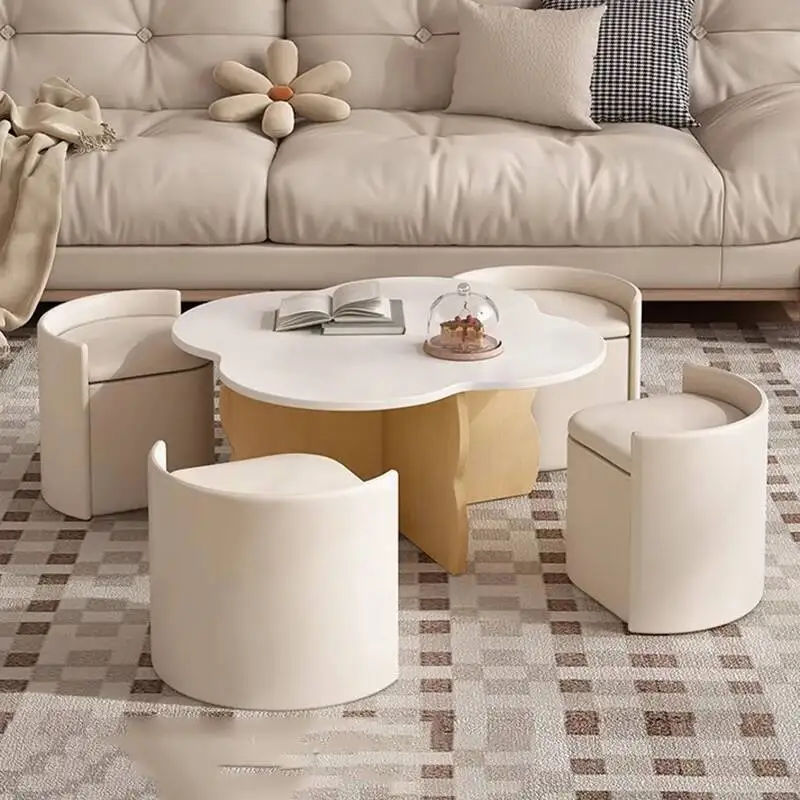 

Luxury Decoration Coffee Table Aesthetic Organizer Designer Standing Side Table Unique Mesa Auxiliar Lounge Suite Furniture