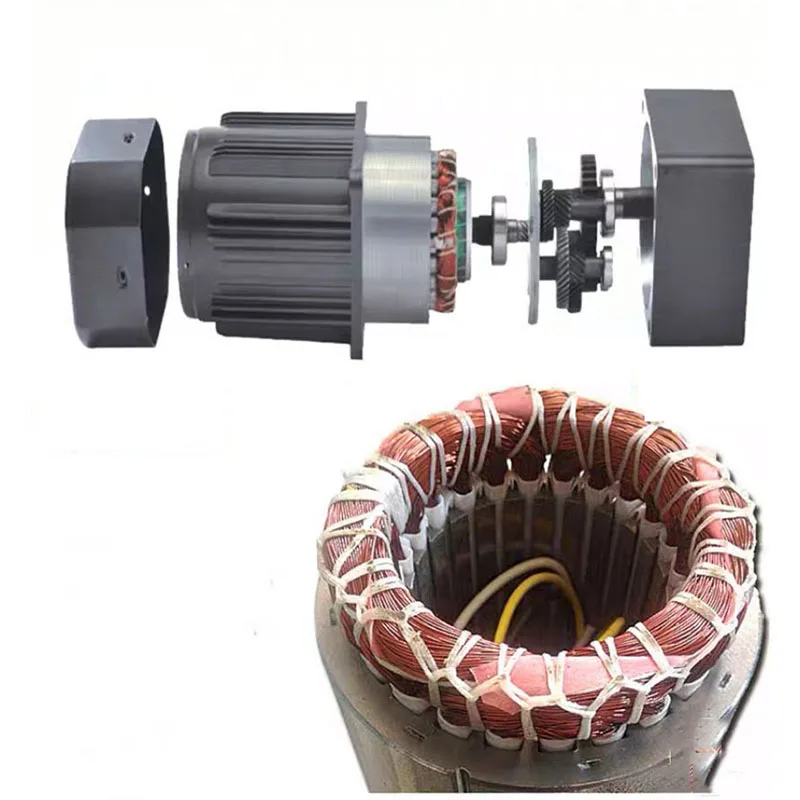 Adjustable Speed Reversible Gear Reduction Motor 220V 220W, Variable Speed Gear Reducer Motor for Mechanical Automation Drive