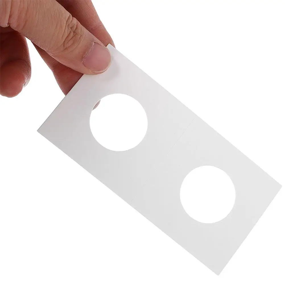 50pcs Box Holders Accessory Paper Flips for Collectors Coin Accessory Cardboard Coin Holder Professional Case Small