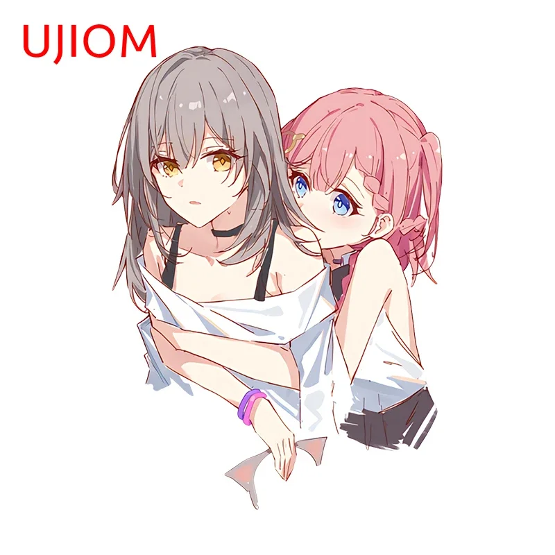 UJIOM 13cm X 9.3cm Asta Trailblazer Cartoon Anime Girls Creative Wall Stickers Cupboard Decal Cute Bathroom Chambre Decor