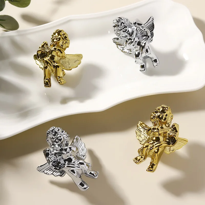 

Brass Silver Chrome Single Hole Dragonfly Drawer Handle Modern Luxury Cabinet Pull