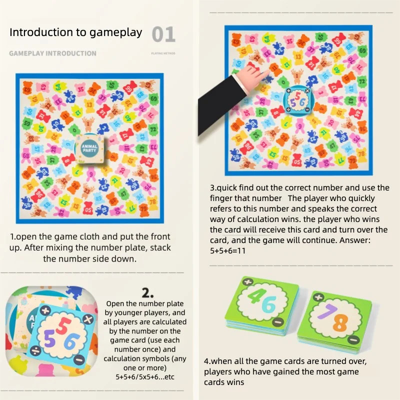 Развлечения математики для раннего детства, интерактивные настольные игры, игрушки, тренировка реакции, игры для родителей и детей