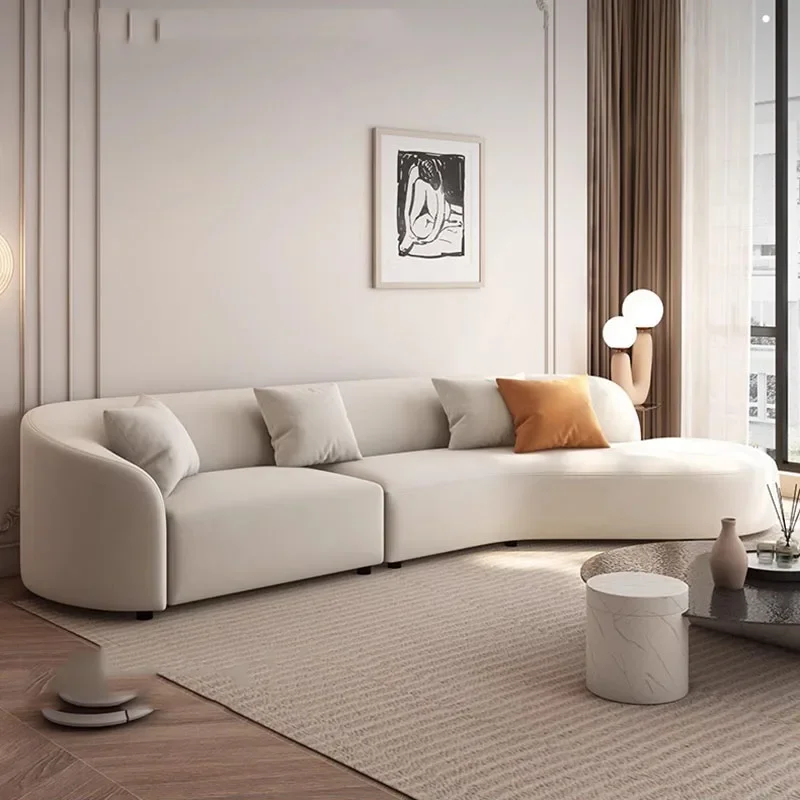 Accent White Living Room Sofas Curved Simple Nordic Bubble Living Room Sofas Recliner Cloud Muebles Para Hogar Cute Furniture