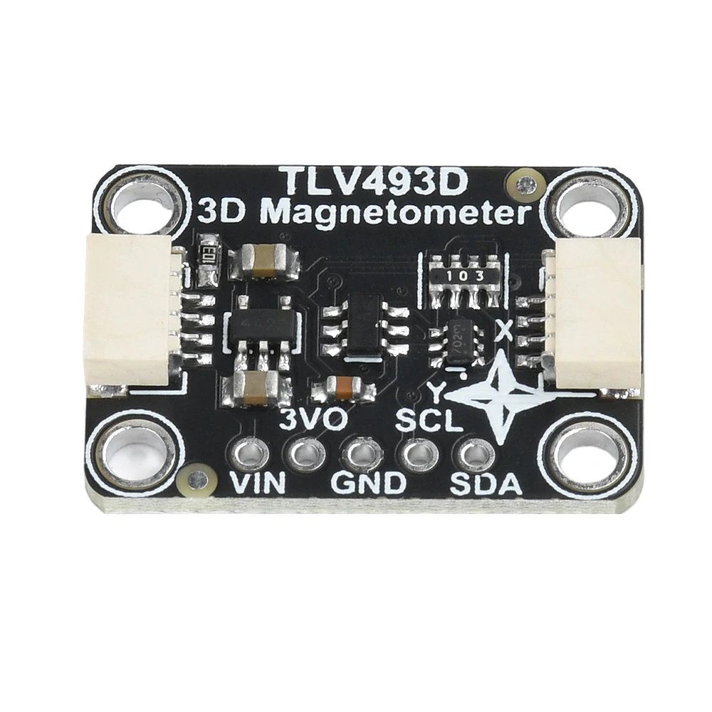 TLV493D Triplo Eixo Magnetômetro Módulo Sensor Compatível com STEMMA QT Qwiic I2C Interface Para Arduino Adaptador Magnético
