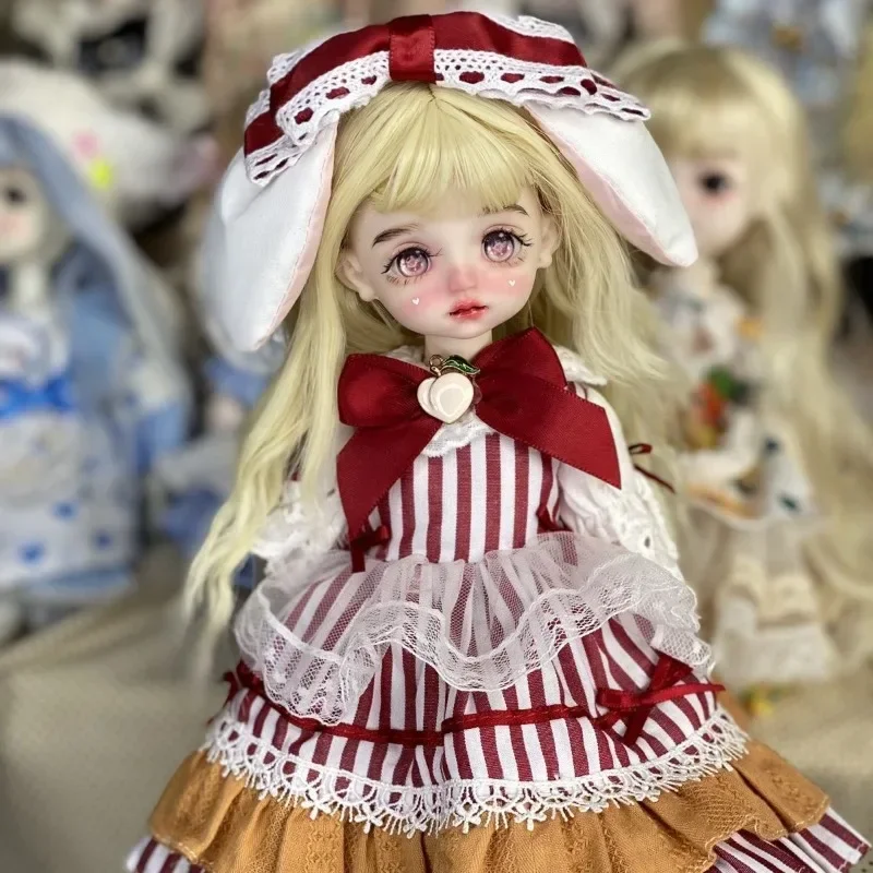 30cm Lolita Bjd Doll Fullset Hand Make Up Bjd Doll Changable Wig Cute Girl Toys 1/6 ball joint dolls for Birthday Gift