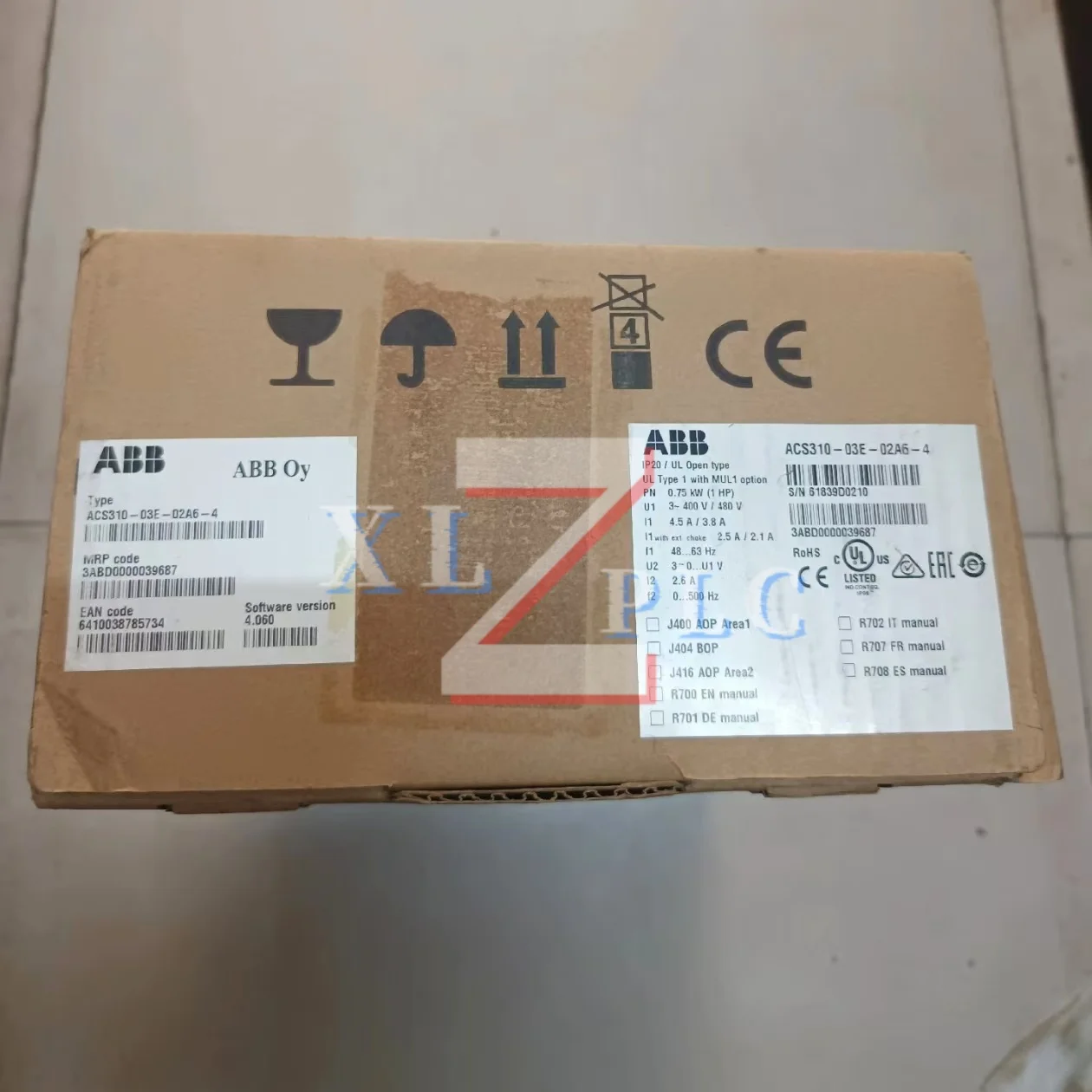 

Преобразователь частоты ACS310-03E-02A6-4 ACS310-03E-03A6-4 новый в наличии