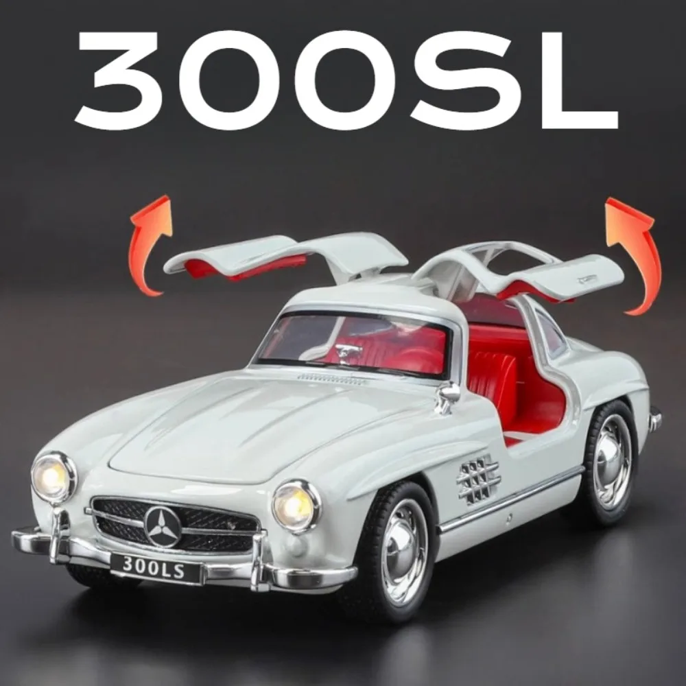 1:32 Schaal 300SL GT63 V8 Sportwagen Model Speelgoed Metalen gegoten Geluid Licht Trek Voertuigen Modellen Jongens hobby Ornamenten Geschenken