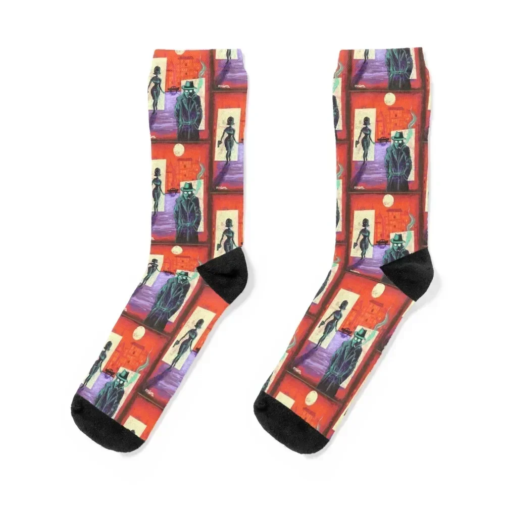 Vermilion Night Socks New year's new year with print Girl'S Socks Men's