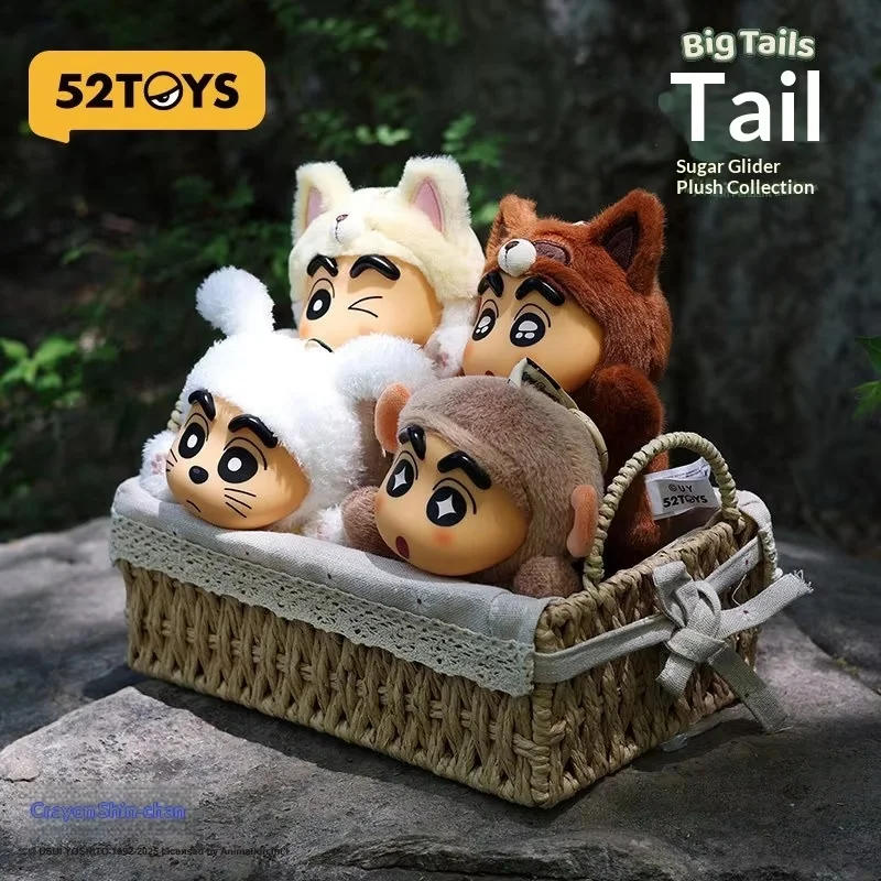 

In stock 52toys Crayon Big Tails Vinyl Face Plush Blind Box Backpack Pendant Desktop Ornament Trendy Toy Gift For Anime Lovers