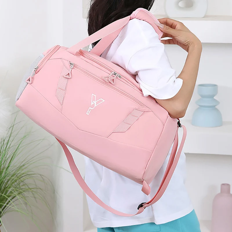 Woman Sports Gym Handbag Waterproof Fitness Training Bag Dry Wet Swimming Tote With Shoes Pocket Travel Luggage Shoulder Bags