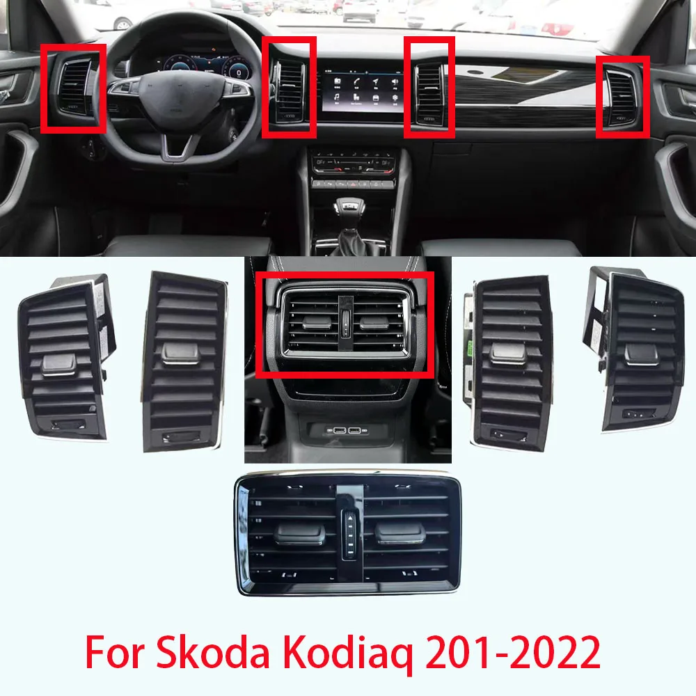 

For Skoda Kodiaq 2016-2020 Car Front Dashboard Air Conditioning Outlet A/C Air Conditioner Vents 56G819701 56G819702 56G820951