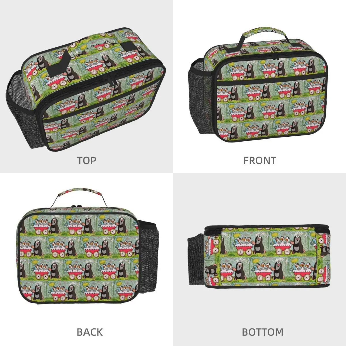 Mole Happy Krtek Insulated Lunch Bag for Women Children Portable Food Boxes Thermal Lunch Box Tote