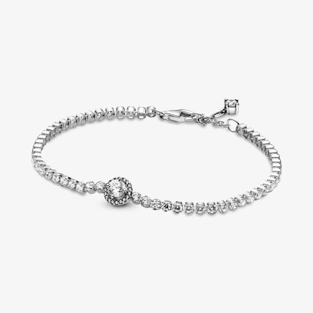 pan    925 original charm seed pearl Diy Christmas Bracelet Women's Sterling Silver Loose Beads Jewelry Stone Bracelet Women