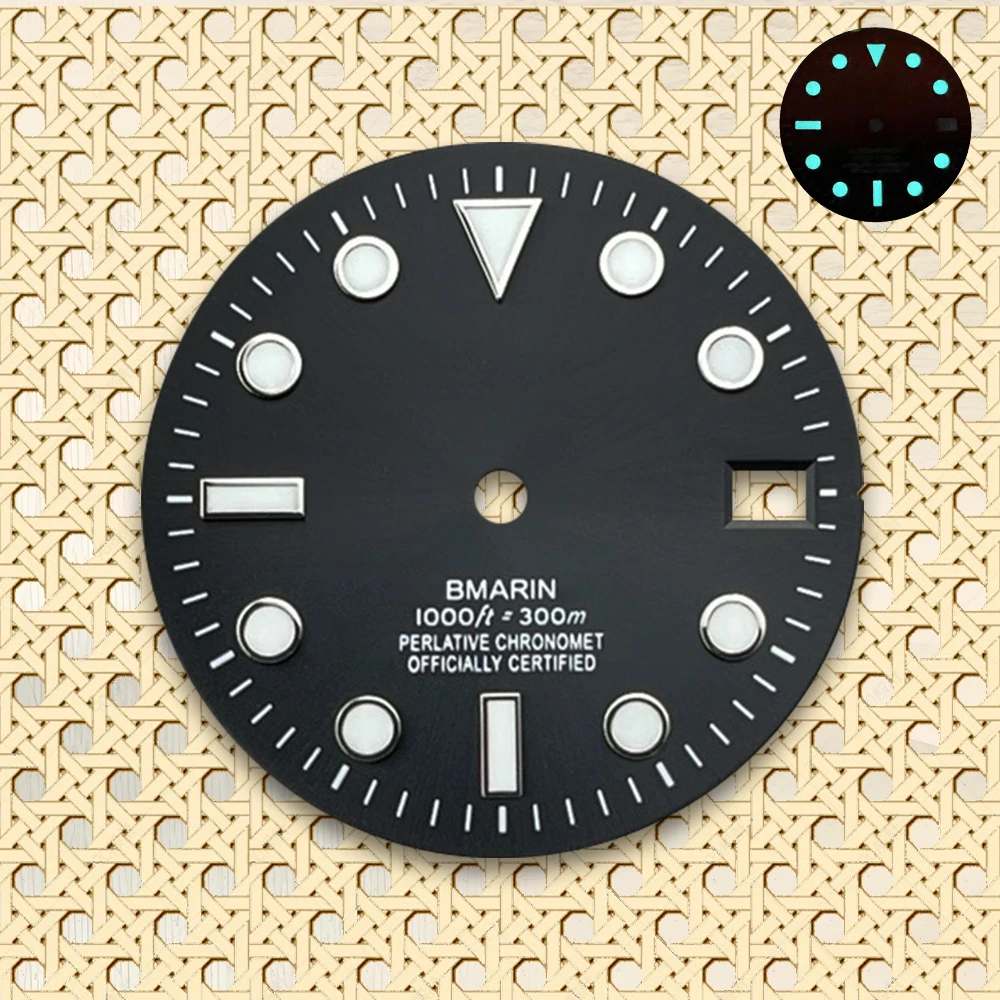 NH35 Dial 28.5mm S Logo Dial Suitable For NH35/NH36 Japanese Movement Dive Watch SUB Modification Accessories