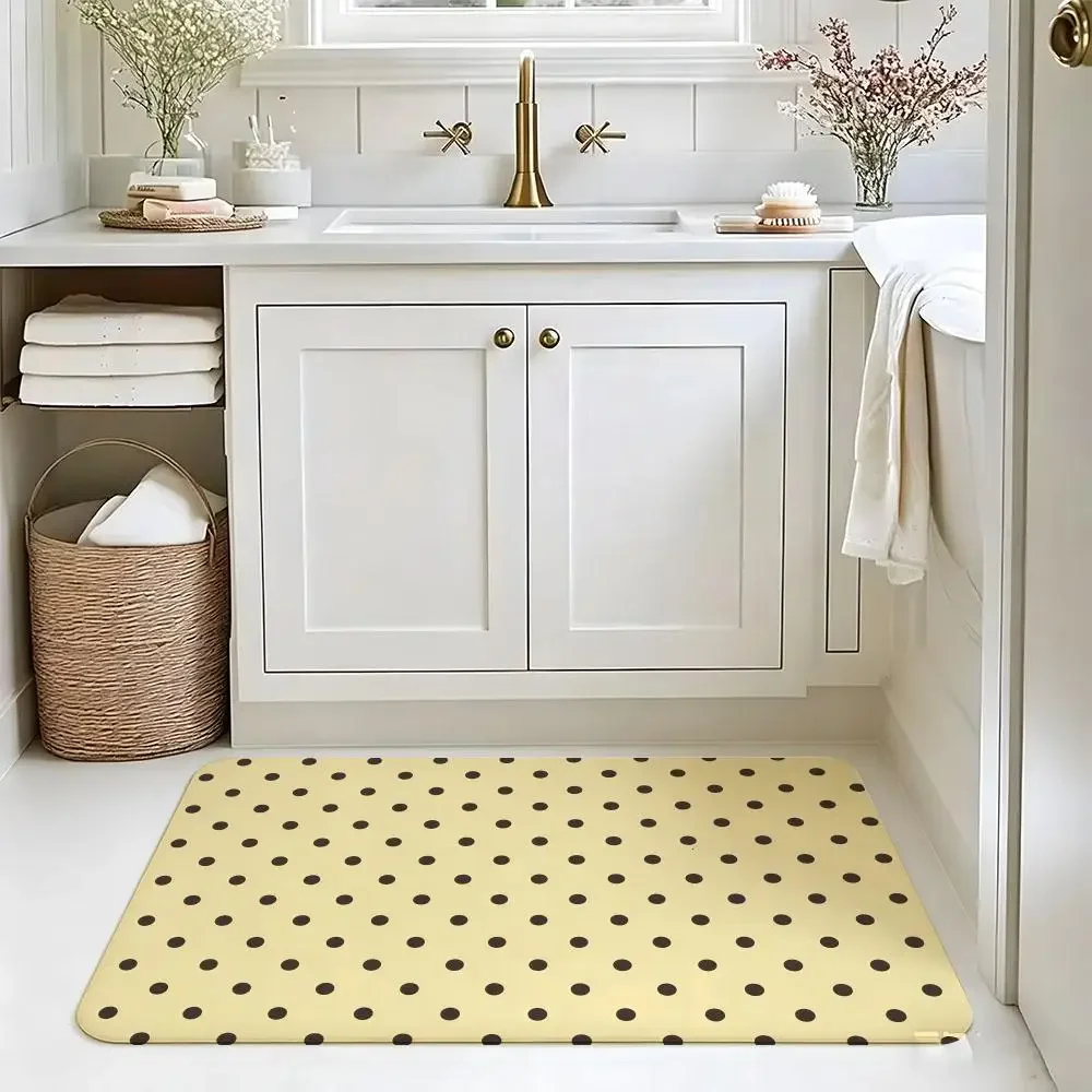 Speckle Foam Dots Floor Mat carpet diatom mud bathroom quick-drying absorbent floor mat household bathroom