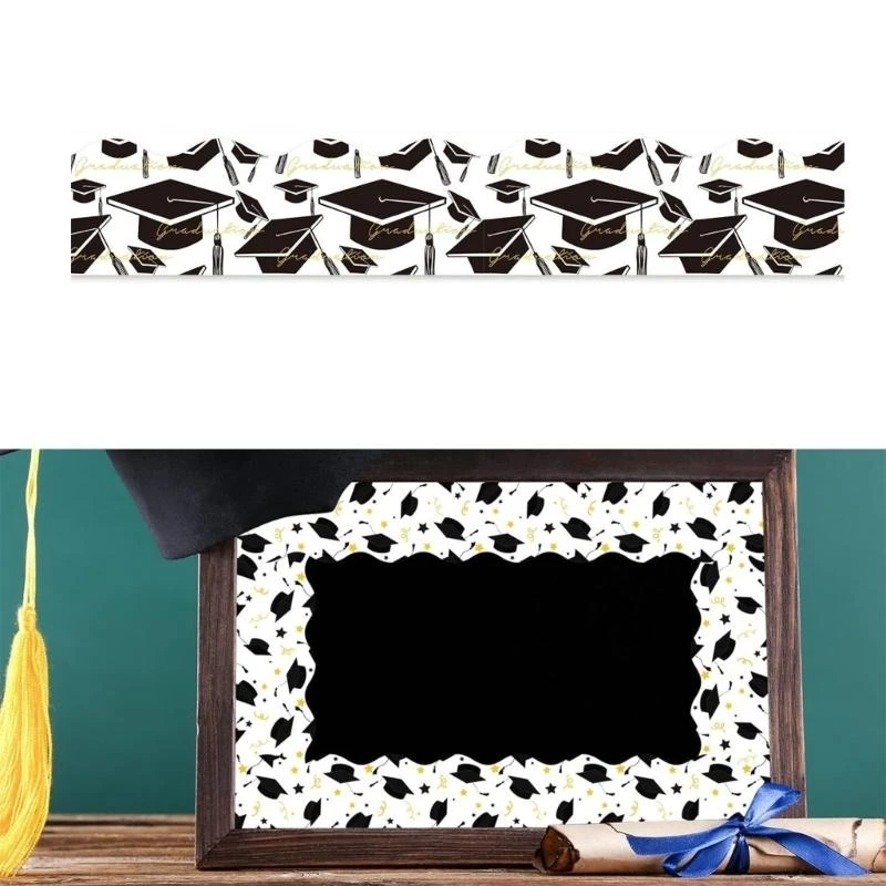 Whiteboard Border Trim Wall Sticker for Classroom Chalkboard Graduation Parties