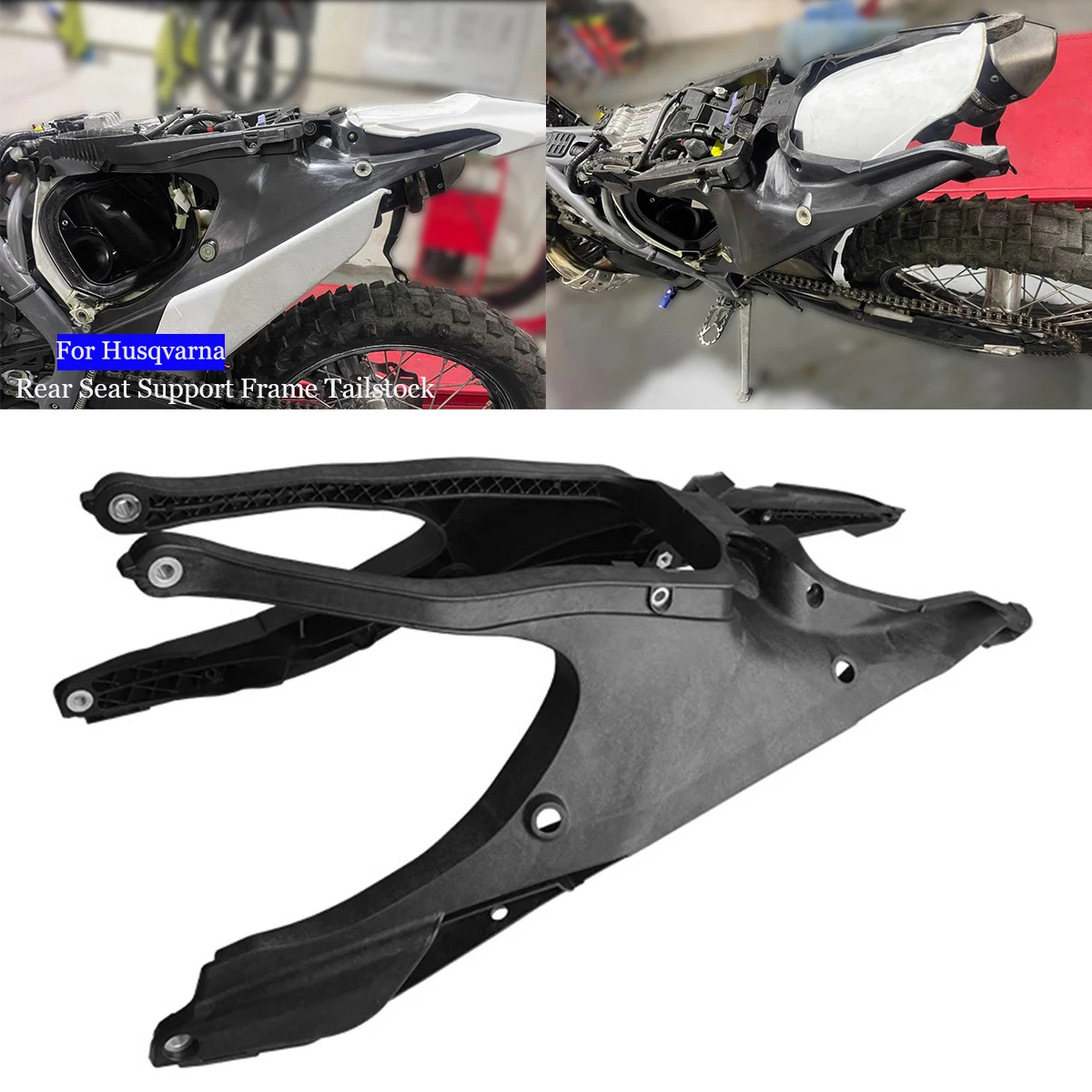 Motorcycle Strengthen Subframe Rear Seat Support Frame Tailstock Mount For HUSQVARNA TC TX TE FC FX FE 150 250 350 450 2019-2023