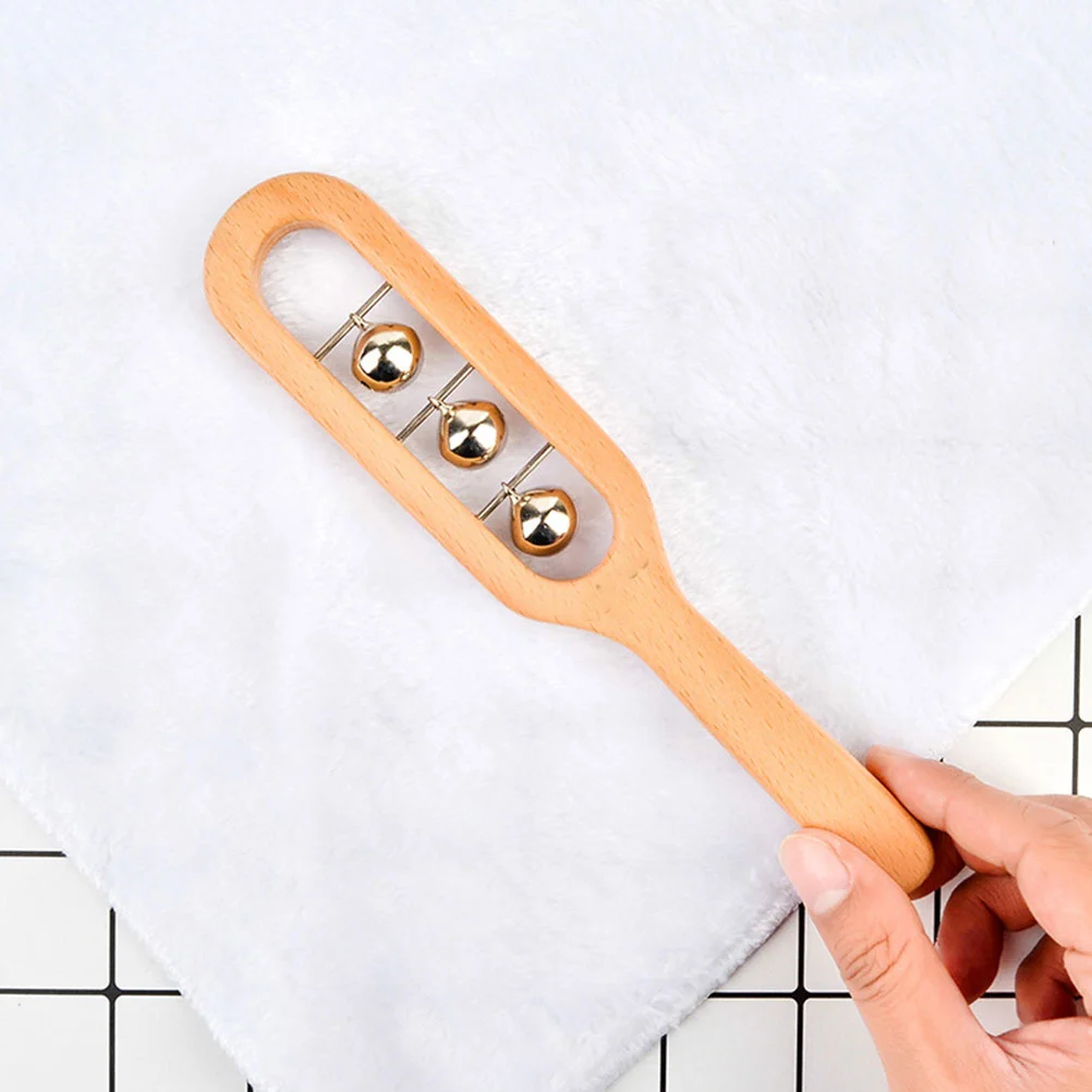 جرس جلجل يدوي خشبي للتعليم المبكر آلة موسيقية لتنسيق العين هدية تصميم إبداعي خفيف الوزن ومتين #6