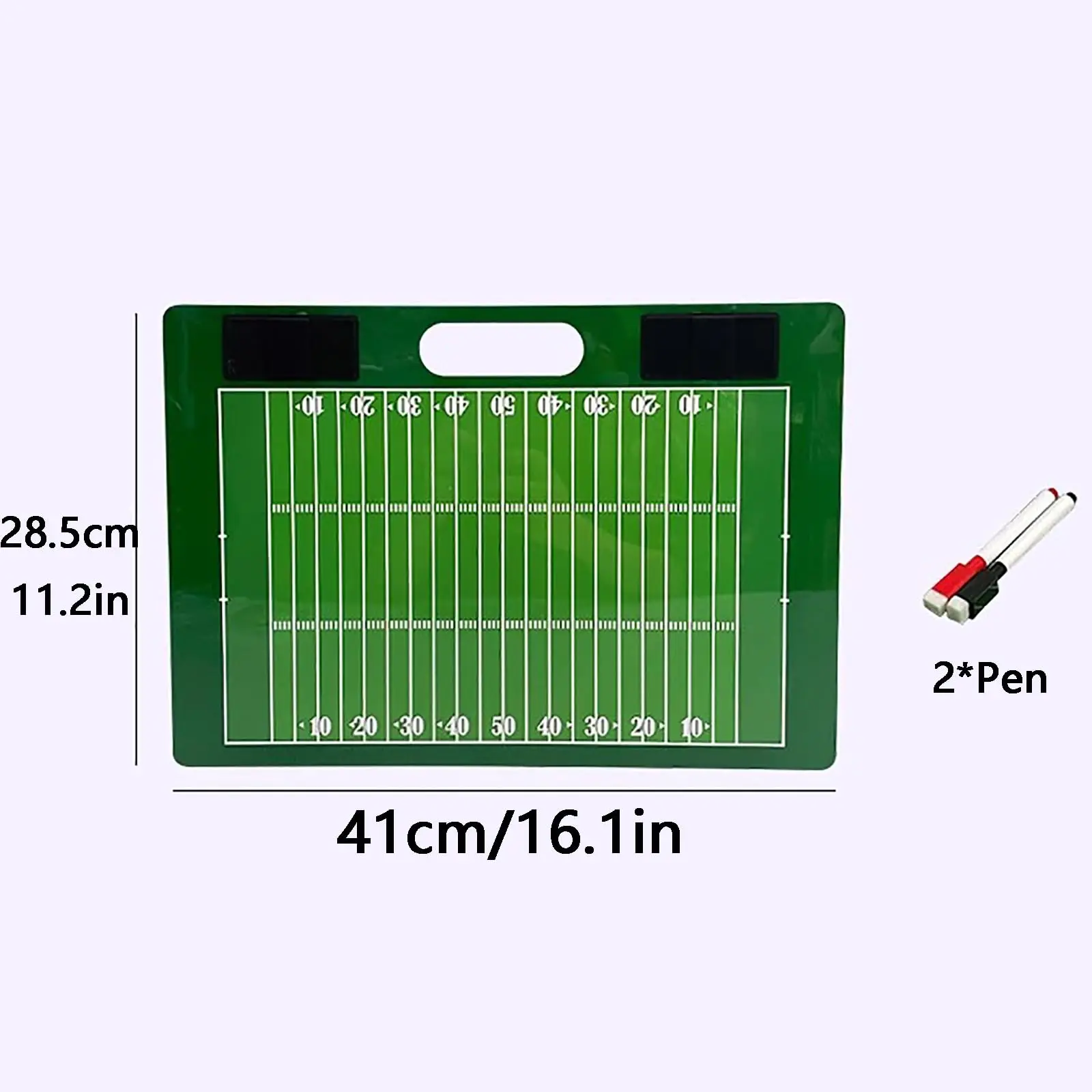 لوحة تدريب الرجبي لوحة المسح الجاف للمدربين مقاومة للماء ومتينة من EasyRto مع أقلام مائية للتحليل الاستراتيجي