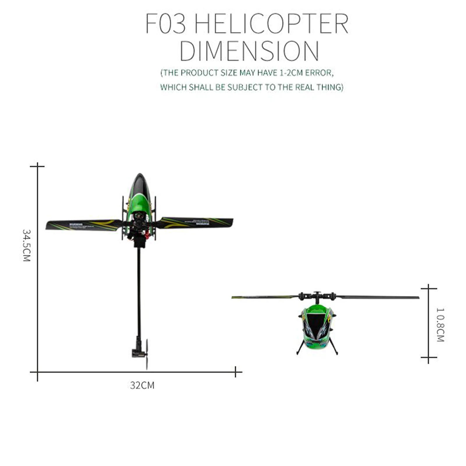 YUXIANG F03 RC Helicopter 4CH Flybarless One Key Take off Height Hold Helicopter with 6-axis Gyro RC Helicopter for Beginner